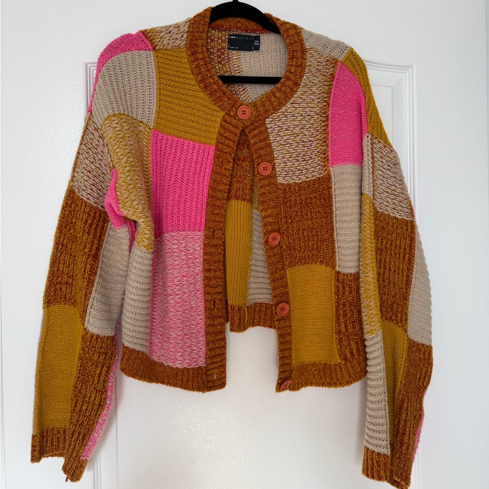 ASOS Colorful Patchwork Women's Cardigan
